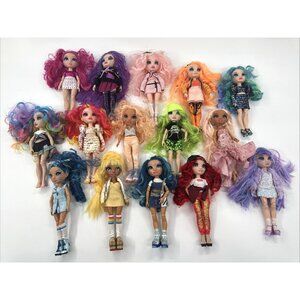 Rainbow High Doll Lot of 15 with Clothes Shoes Articulated Colorful Hair MGA